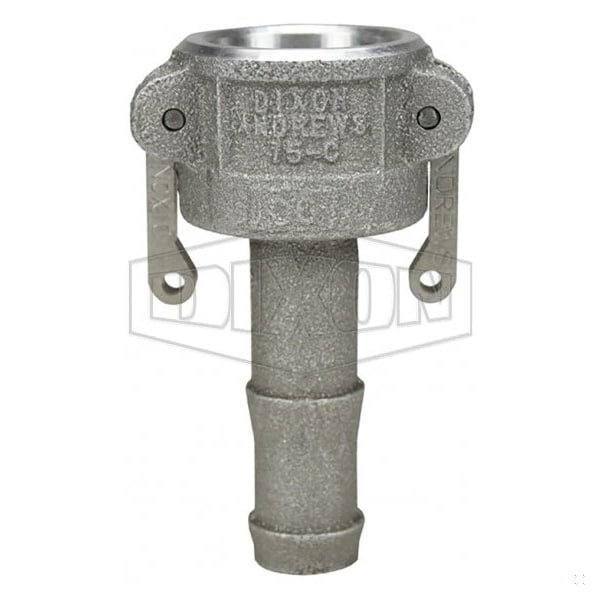 Dixon Type-C Cam and Groove Coupler, 3/4 in Nominal, Female Coupler x Hose Shank End Style, Aluminum, Dome 75-C-AL - main